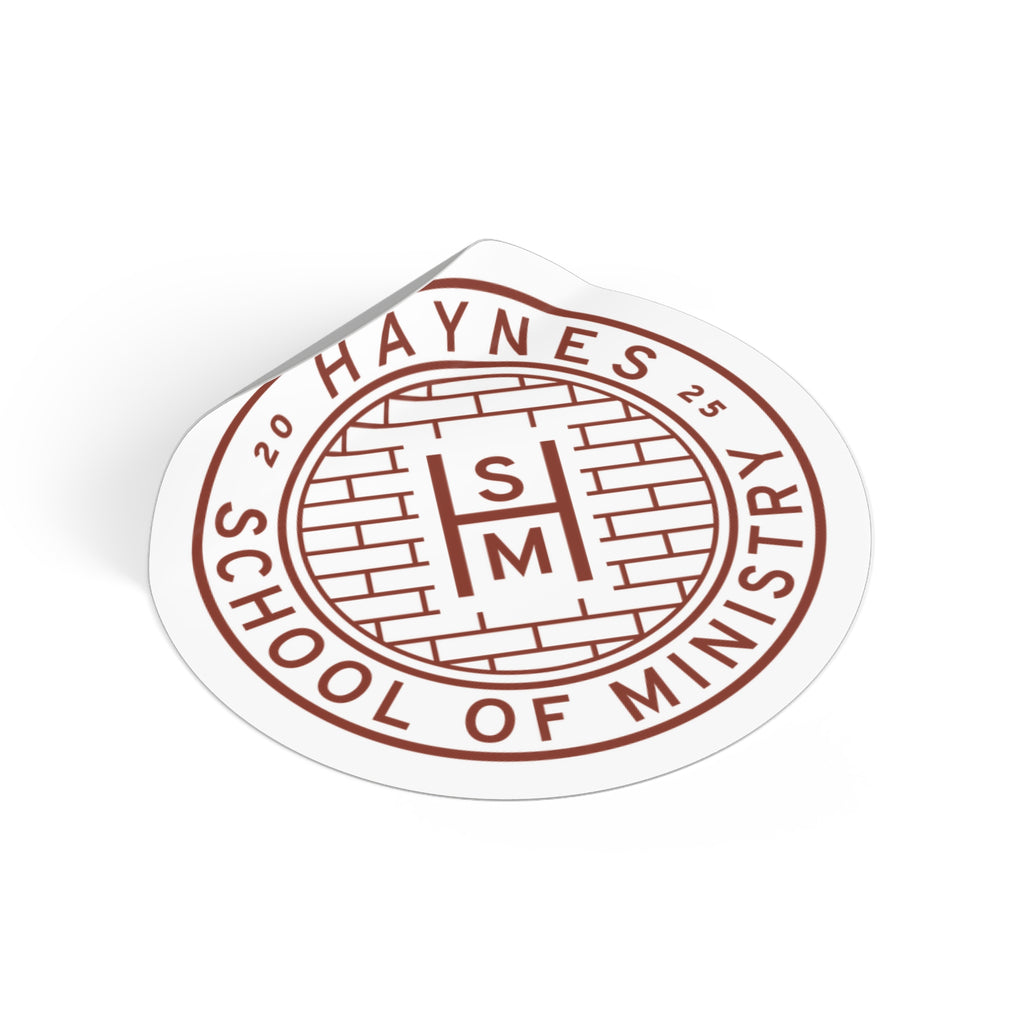 Haynes Crest Round Vinyl Stickers