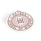 Haynes Crest Round Vinyl Stickers