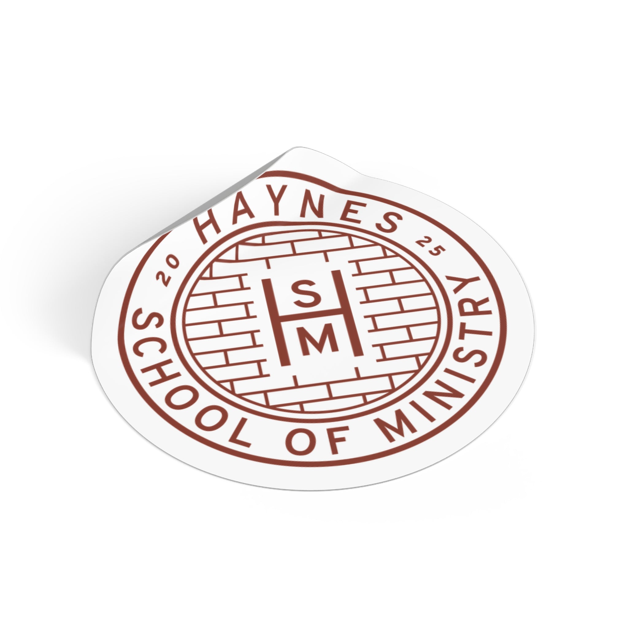 Haynes Crest Round Vinyl Stickers
